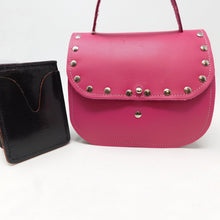 Load image into Gallery viewer, Princess III Crossbody Purse - Pink + Green