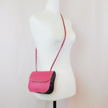 Load image into Gallery viewer, Princess III Crossbody Purse - Pink + Green
