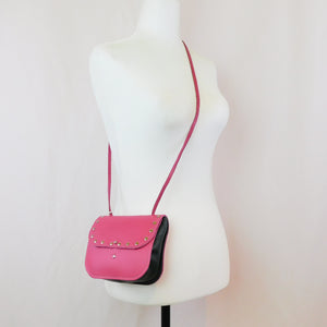 Princess III Crossbody Purse - Pink + Green