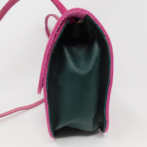 Princess I Crossbody Purse - Pink + Green